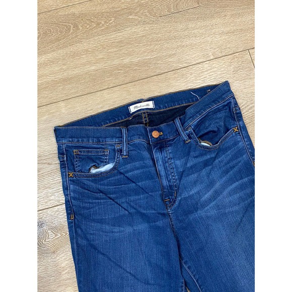 Madewell Roadtripper Jeans Medium Wash Size 32 Stretch Skinny 32x27 - Picture 2 of 8